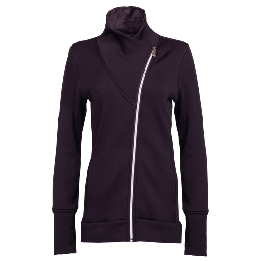 Asymmetrical fleece jacket hot sale